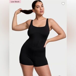 NWT Victorias Secret Essential Perforated Short Onesie Small